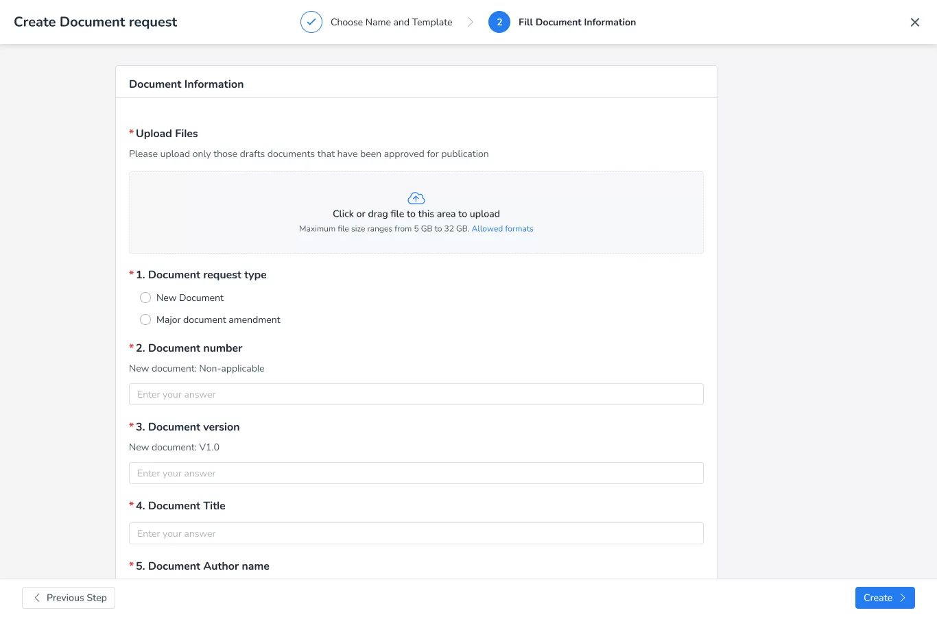 Create Document request-1